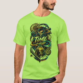 Camiseta Bucle de Tiempo – Arte Surrealista de Viaje en el