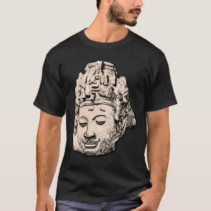Camiseta Buda 3 Estatua de Buda Pintura de Buda en Muro de 
