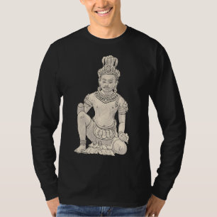 Camiseta Buda 4 Estatua de Buda Pintura de Buda en Muro de 