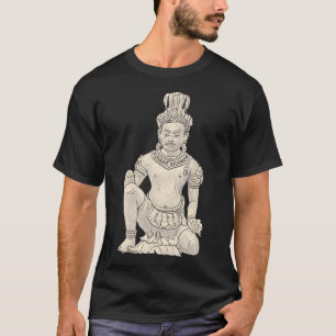 Camiseta Buda 4 Estatua de Buda Pintura de Buda en Muro de 