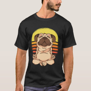 Camiseta Buda al atardecer Meditación Budista Graciosa Perr