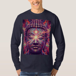Camiseta Buda Chakra Eléctrico - Iluminación Psicodélica