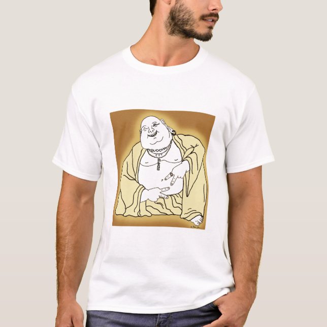 Camiseta Buda consiguió Bling (Anverso)