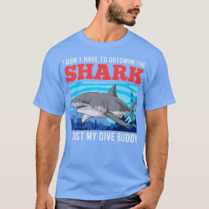 Camiseta Buda de buceo de sarcasmo buzo buzo de tiburón