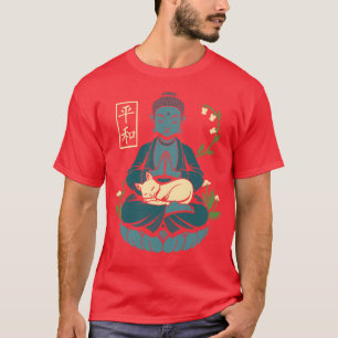 Camiseta Buda de la mediación de gatos de Tobe Fonseca