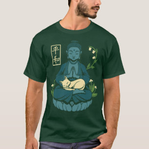 Camiseta Buda de la mediación de gatos de Tobe Fonseca