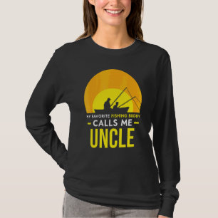 Camiseta Buda De Pesca Me Llama Tío Fish Fisher Amigo Tr