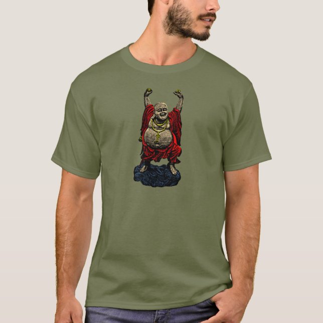 Camiseta Buda de risa (color 4) (Anverso)