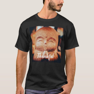 Camiseta Buda feliz agradecido