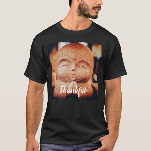Camiseta Buda feliz agradecido (Anverso)