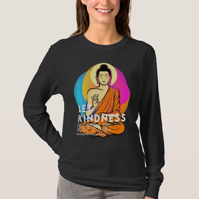 Camiseta Buda Gautama Amor Amabilidad Ripple Mentitud (Anverso)