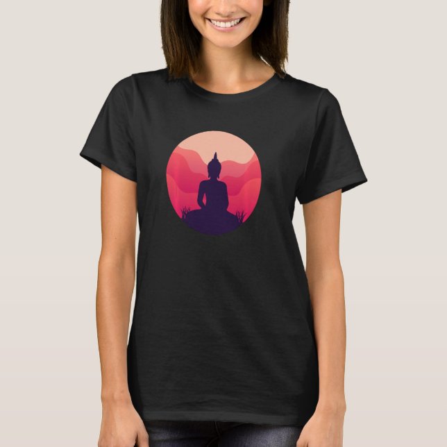 Camiseta Buda Gautama Meditación Budista Espiritual Zen Y (Anverso)