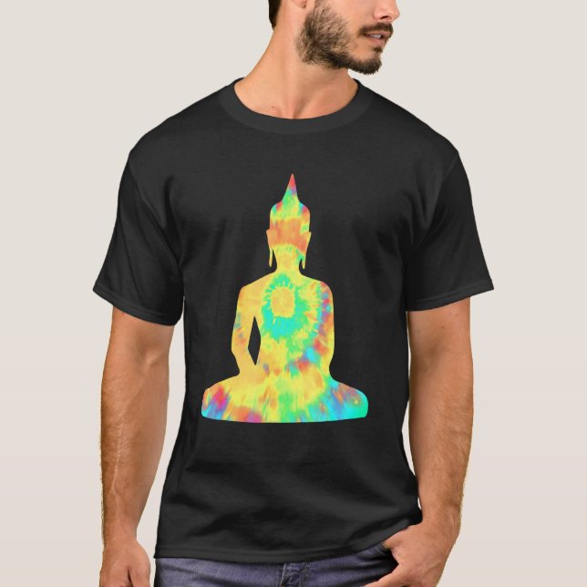 Camiseta Buda hippie psicodélico retro Dharma (Anverso)