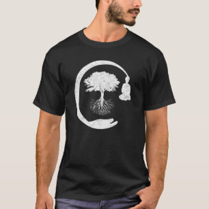 Camiseta Buda Monk Namaste rezando sonrisa Feliz risa