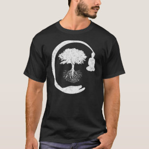 Camiseta Buda Monk Namaste rezando sonrisa Feliz risa