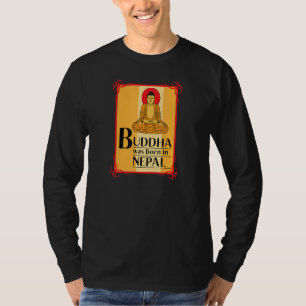Camiseta Buda Nació En Nepal Fuente Scri De Nepal Nepalí