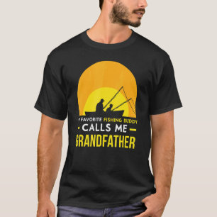 Camiseta Buda Pescador Me Llama Abuelo Pescador Fish Fri