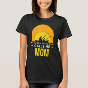 Camiseta Buda Pescador Me Llama Mamá Amigo Del Pescado