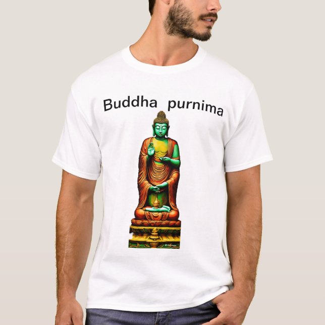 Camiseta Buda purnima paz interior especial. (Anverso)