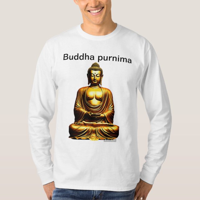 Camiseta Buda purnima paz interior especial. (Anverso)