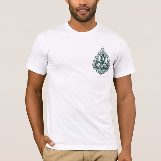 CAMISETA BUDA QUE SE SIENTA ASIÁTICO SURORIENTAL (Anverso)