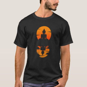 Camiseta Buda Sunset Meditación Budismo India Budismo