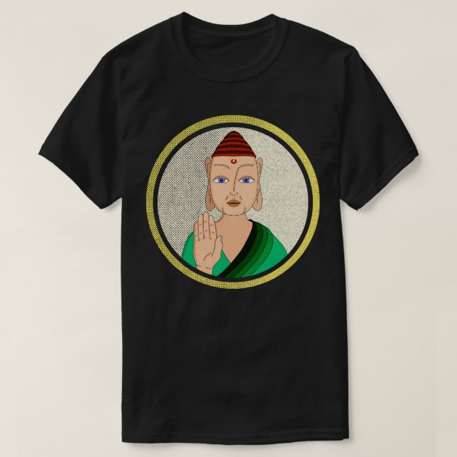 Camiseta Buda tibetano 1 (Diseño del anverso)