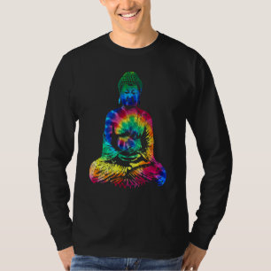 Camiseta Buda Tie Dye Vintage Yoga Espiritual Zen Budismo