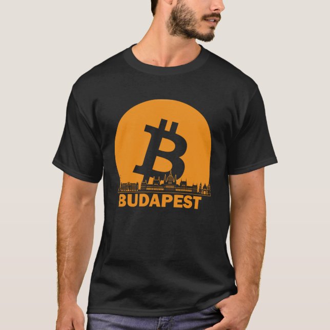 Camiseta Budapest Bitcoin Máximalista Bitcoin Budapest Skyl (Anverso)