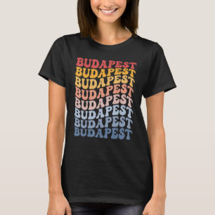 Camiseta Budapest City Groovy Retro