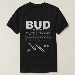 Camiseta Budapest Ferenc Liszt Aeropuerto Internacional BUD