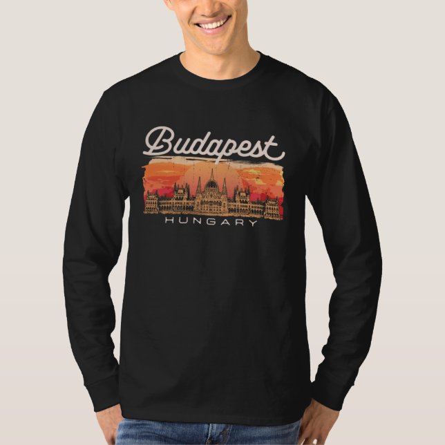 Camiseta Budapest Hungary Vacationer Historian Traveler (Anverso)