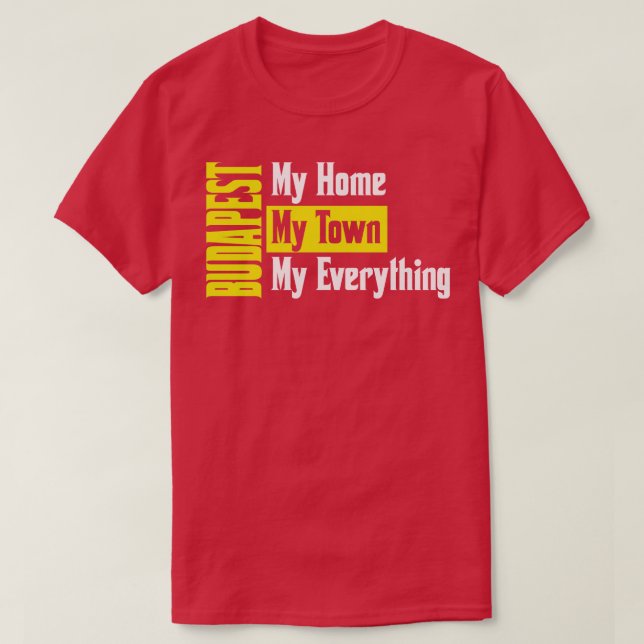 Camiseta Budapest Hungría (Diseño del anverso)