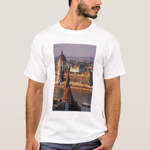 Camiseta Budapest, Hungría, río Danubio, Parlamento