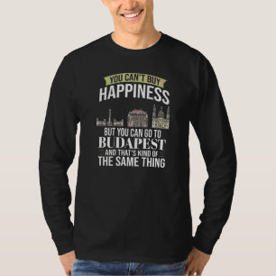 Camiseta Budapest Hungría: Viaje al mapa de la ciudad de Hu
