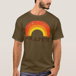 Camiseta Budapest retro vintage Hungría estilo de los años 