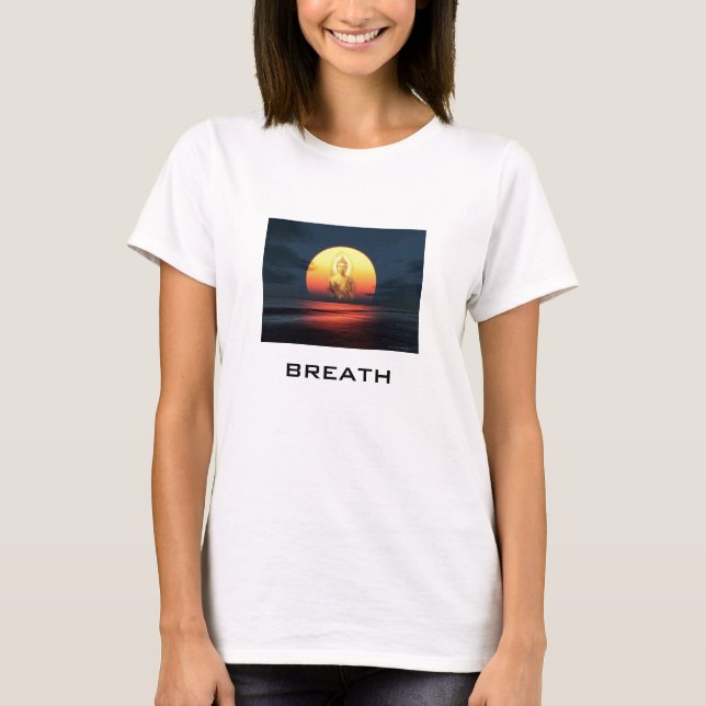 Camiseta Buddah, respiración (Anverso)