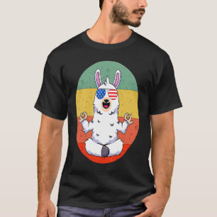 Camiseta Buddha Alpaca Yoga de Llama Vintage para Niños W