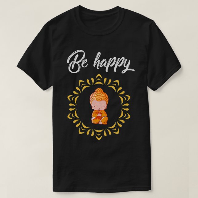 Camiseta Buddha Buddhist Meditation Spiritual Zen Yoga Men  (Diseño del anverso)