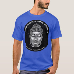 Camiseta Buddha Dalai Lama Lokah Samastah Sukhino Bhavantu