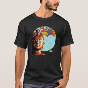 Camiseta Buddha, fondo de viento y agua