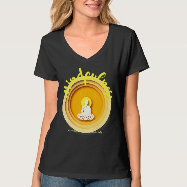 Camiseta Buddha Gautama Misteridad Paz Amor Amabilidad M (Anverso)