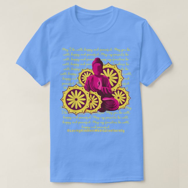 Camiseta Buddha Mandala LovingKindness Metta Blessing Dharm (Diseño del anverso)