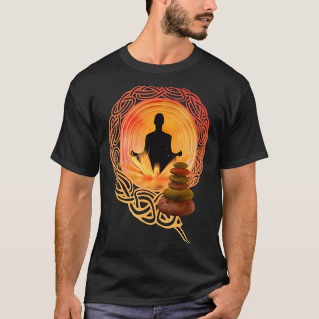 Camiseta Buddha Meditación Yoga Moda ropa conjunto Bud (Anverso)