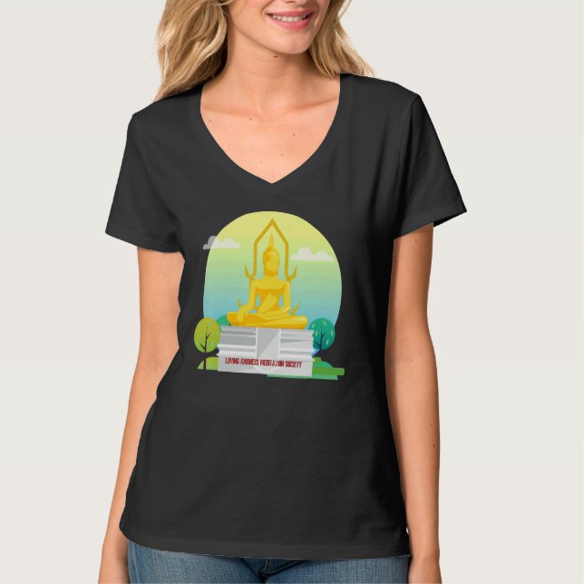 Camiseta Buddha Mindfulness Buddhist Gautama Buddhism Lovin (Anverso)