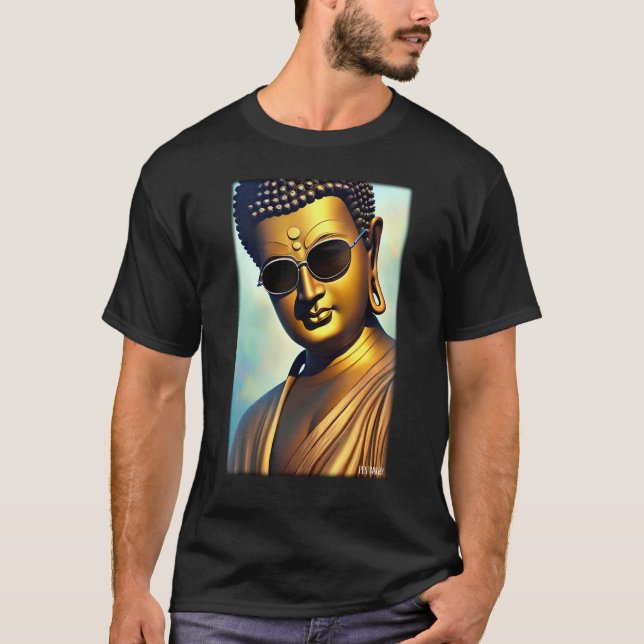 Camiseta Buddha Siddhartha Gautama Sunglasses Religion Indi (Anverso)