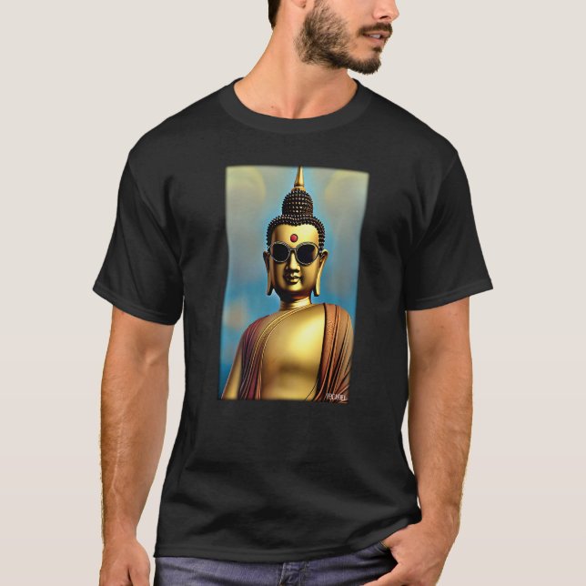 Camiseta Buddha Siddhartha Gautama Sunglasses Religion Indi (Anverso)