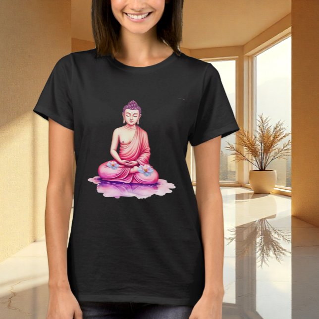 Camiseta Buddha Watercolor, Meditación / Yoga (Subido por el creador)
