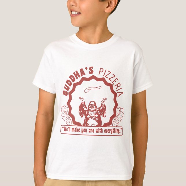 Camiseta Buddha's Pizzeria (Anverso)