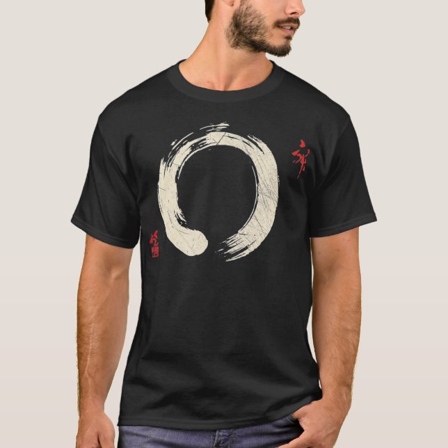 Camiseta Buddhism Meditation Yoga Bonsai Zen Enso Circle Go (Anverso)